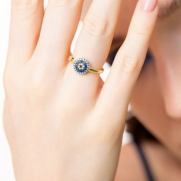 Get Evil Eye Ring in Sterling Silver