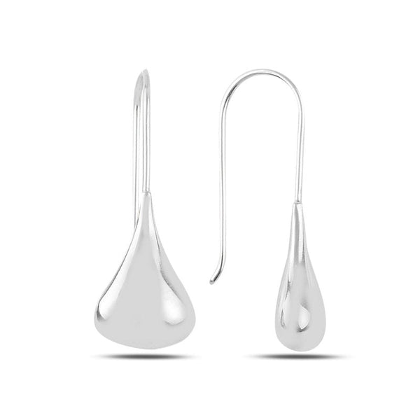 Teardrop earrings in sterling silver